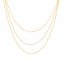 Collier 925 Sterling Silber vergoldet Layering dreifach günstig online kaufen