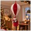 Weihnachtsfigur Schneemann im Heißluftballon - 1