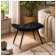 Hocker Freya Velvet Schwarz - 1