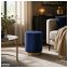 Hocker Reese Velvet Blau - 1