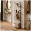Schmales Standregal mit 4 Ablagen aus Stahl und MDF - 1