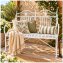 Gartenbank Creme Metallbank Celia - 1