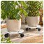 Pflanzenroller Petunia Metall 2er-Set Weiß - 1
