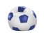 Fußball-Sitzball Kunstleder weiß/blau Ø 90 cm linke - 1