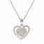 Anhänger mit Kette Edelstahl Herzanhänger strukturiert günstig online kaufen