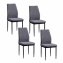 Stuhl Madison Webstoff Grau - 1