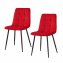 Stuhl Mesa Velvet Rot - 1