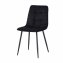 Stuhl Mesa Velvet Schwarz - 1