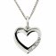 Halskette Gold 585 Herz-Anhänger mit 5 Brillanten zus. 0,10ct. - 1