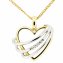 Halskette Gold 585 Herz-Anhänger mit 5 Brillanten zus. 0,025ct. - 1