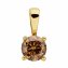 Anhänger 585/- Gelbgold 1 Brill. 0,50ct. braun - 1