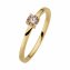 Ring 585/- Gelbgold glanz 1 Brill. 0,25ct. braun - 1