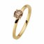 Ring 585/- Gelbgold 1 Brill. 0,50ct. braun - 1