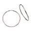 Creolen 925 Silber glanz rhodiniert 4,0cm - 1