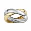Ring 585/- Gelbgold bicolor 2-reihig - 1