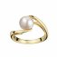 Ring 925 Sterling Silber vergoldet Perle - 1