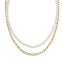 Collier Edelstahl/PVD gelb Perlen - 1