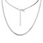 Collier Stahl glanz 50+5 cm - 1