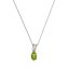 Anhänger mit Kette 375/- GG/WG Peridot - 1