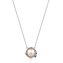 Collier 925/- Sterling Silber Perle und Saphir - 1