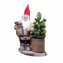 Weihnachtsmannfigur 30 cm mit Baum - 1