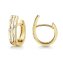 Klappcreolen 375/- Gelbgold glanz Zirkonia - 1