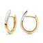 Klappcreolen 375/- Gelbgold bicolor glanz - 1