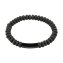 Armband Edelstahl /PVD schwarz Lavasteine - 1