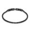 Armband Edelstahl/PVD schwarz Kristalle schwarz - 1