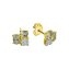 Ohrstecker Gold 375 Blautopas + Zirkonia - 1