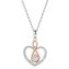 Anhänger mit Kette 925/- Sterling Silber Herz/Infinity Zirkonia - 1