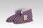 Hausschuhe Heimschuh HS 18 Wolle Noppen silber linke - 1