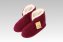 Hausschuhe Heimschuh HS 18 Wolle bordeaux linke - 1