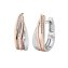 Klappcreolen 925/- Sterling Silber rhodiniert/rosé - 1