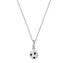 Anhänger mit Kette 925/- Sterling Silber rhodiniert Fußball - 1