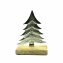Aluminium-Weihnachtsbaum auf Holzsockel - 1