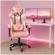 Schreibtischstuhl Krit Pink-Weiß - 1