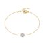 Armband 925/- Sterling Silber glanz gelb vergoldet Zirkonia weiß - 1