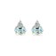 Ohrstecker 375 Gold Gelb Sky Blue Topas blau Zirkonia Ohrstecker - 1