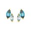 Ohrstecker 375 Gold Gelb London Blue Topas Sky Blue Topas Ohrstecker - 1