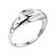 Ring Silber 925 rhodiniert mit weißem Baguette-Zirkonia - 1