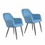 Stuhl Albany Webstoff Blau - 1
