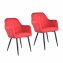 Stuhl Albany Webstoff Rot - 1