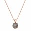 Anhänger mit Kette 925 Silber rosé vergoldet Mondstein grau 10mm günstig online kaufen