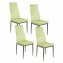 Esszimmerstuhl Samt 4er Set Memphis Hellgrün - 1