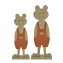 Osterfiguren 2er Set, Holz Frösche - 1