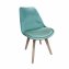Esszimmerstuhl Samt 1 Stück Atlanta Türkis - 1