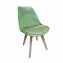 Esszimmerstuhl Samt Atlanta Hellgrün - 1