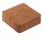 Kork Untersetzer, 12 Stück quadratisch - 1