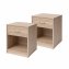 Nachtschrank mit 1 Schublade 2er-Set Nina Sonoma - 1